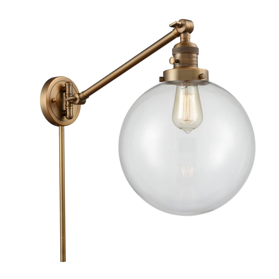 Innovations Lighting 237-BB-G202-10-LED  Franklin Restoration Lamp Brushed Brass