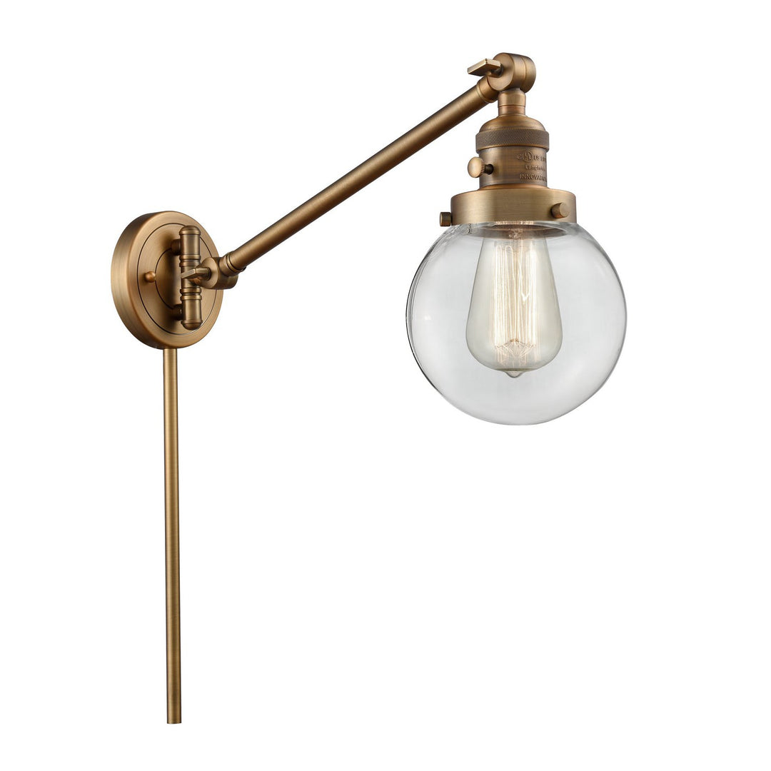 Innovations Lighting 237-BB-G202-6-LED  Franklin Restoration Lamp Brushed Brass