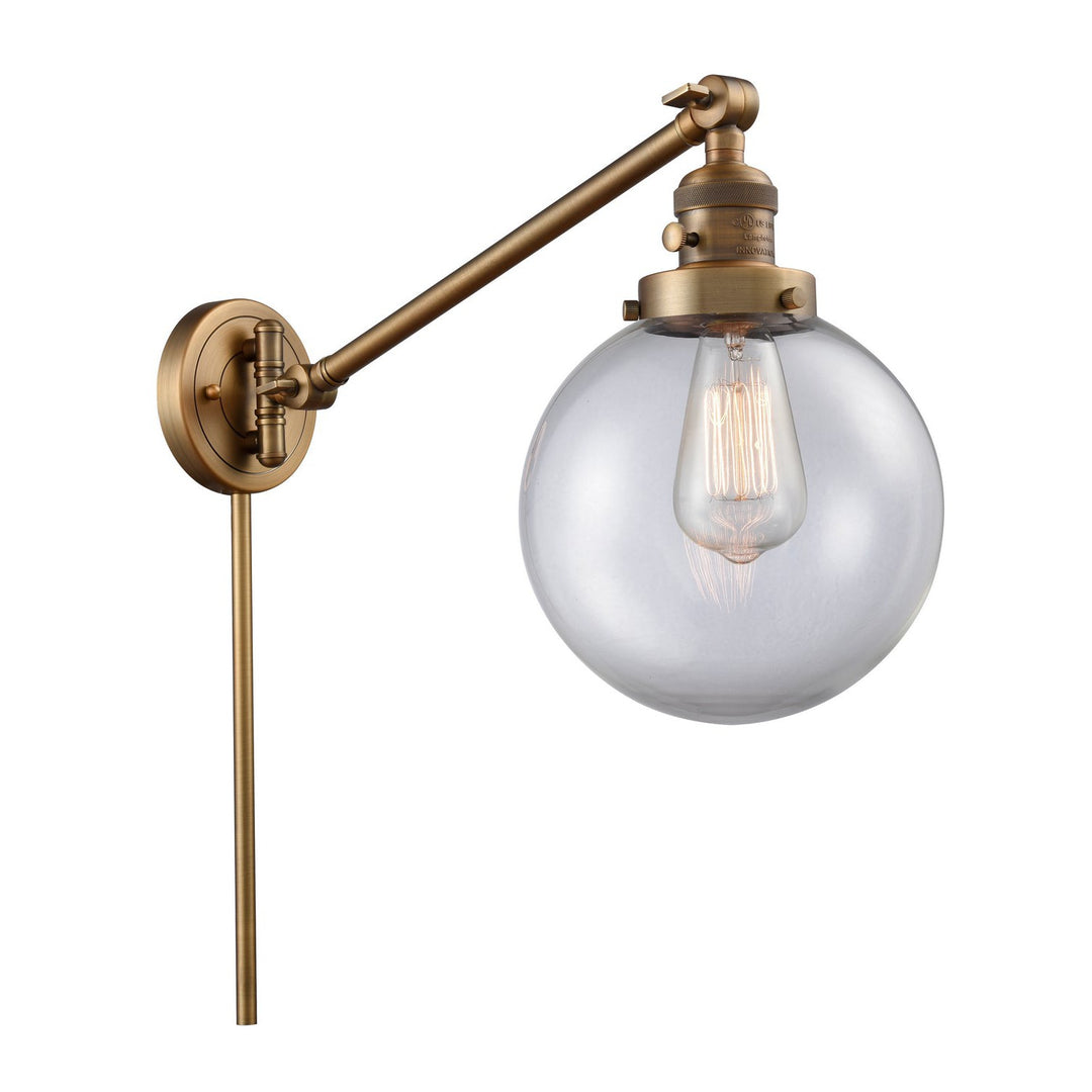Innovations Lighting 237-BB-G202-8-LED  Franklin Restoration Lamp Brushed Brass