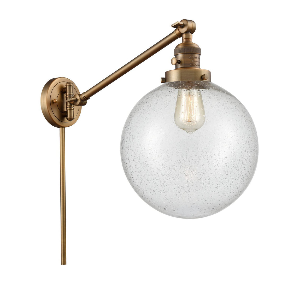 Innovations Lighting 237-BB-G204-10-LED  Franklin Restoration Lamp Brushed Brass