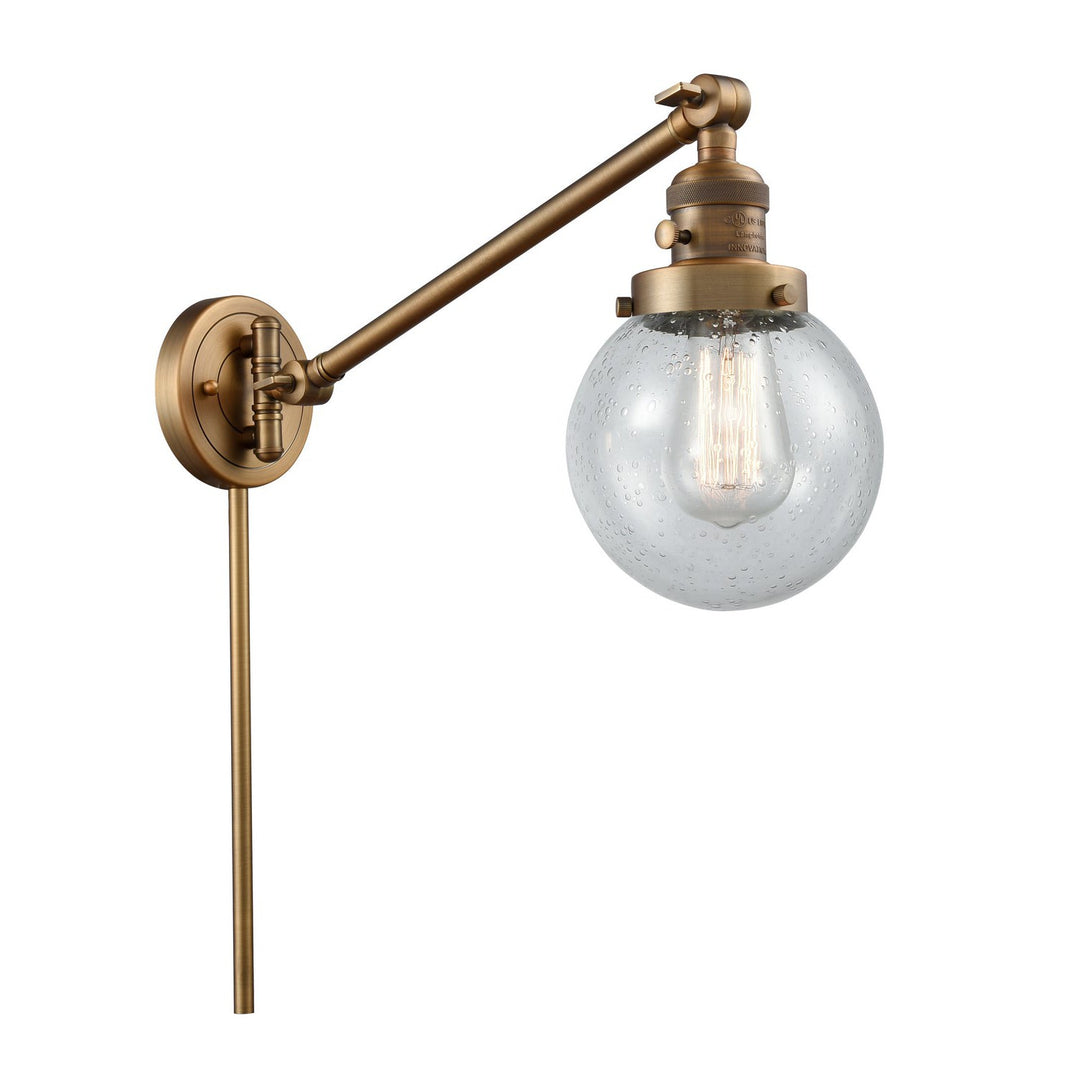 Innovations Lighting 237-BB-G204-6-LED  Franklin Restoration Lamp Brushed Brass