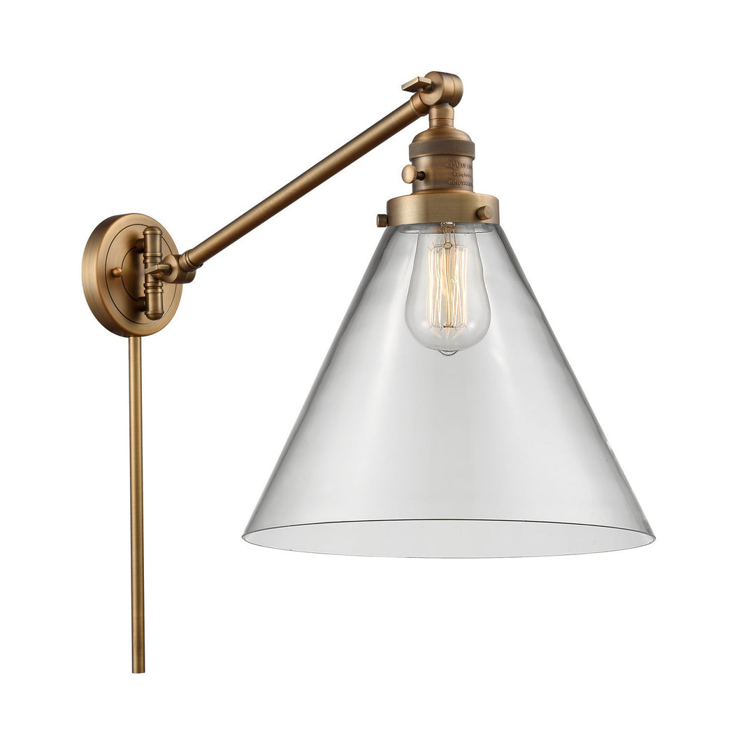 Innovations Lighting 237-BB-G42-L Modern Franklin Restoration Lamp Brushed Brass