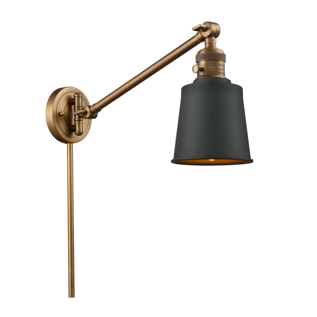 Innovations Lighting 237-BB-M9-BK  Franklin Restoration Lamp Brushed Brass