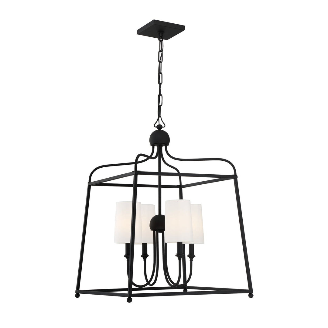 Crystorama Sylvan 2244-BF Chandelier Light - Black Forged