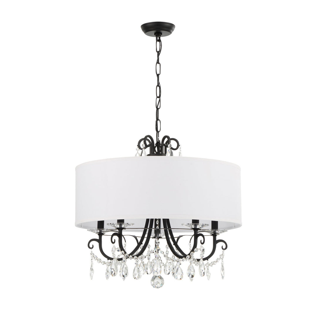 Crystorama Othello 6625-MK-CL-MWP Chandelier Light - Matte Black