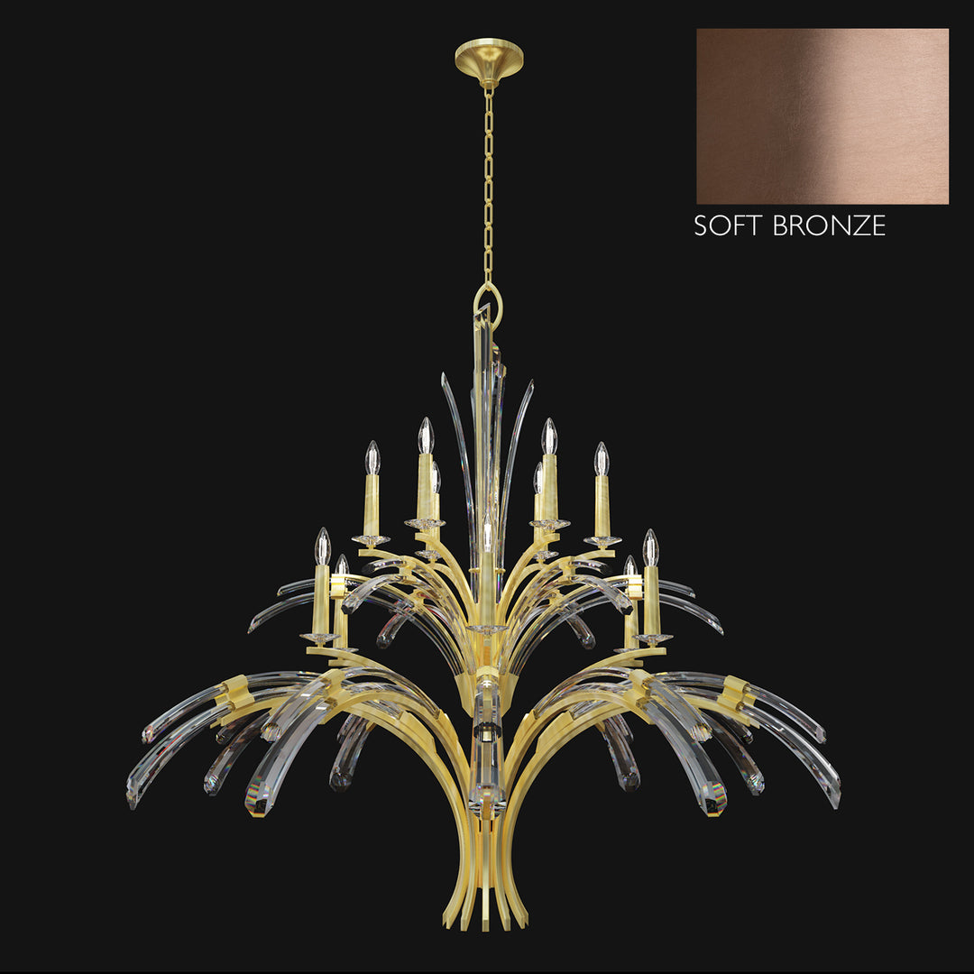Fine Art Trevi 782040-3ST Chandelier Light - Bronze
