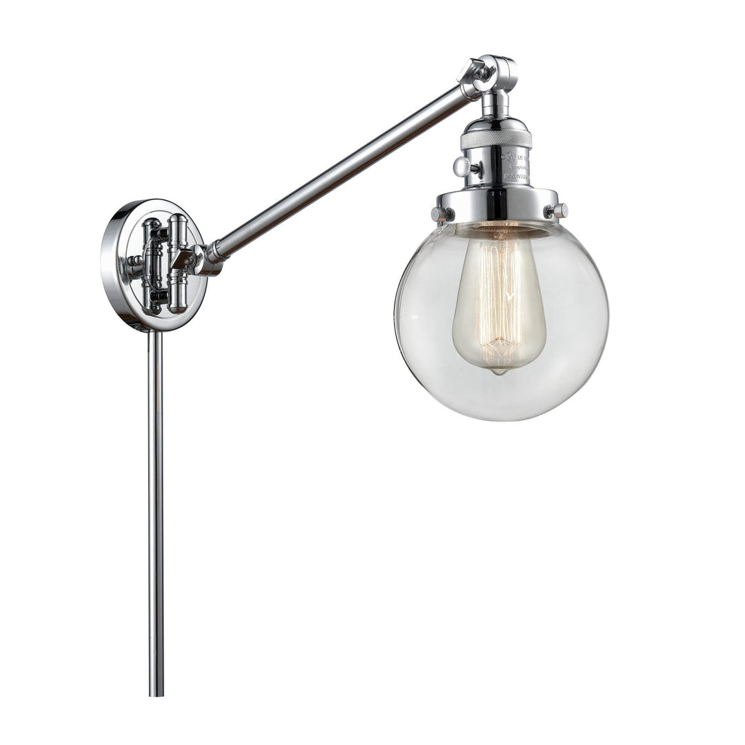 Innovations Lighting 237-PC-G202-6-LED  Franklin Restoration Lamp Polished Chrome