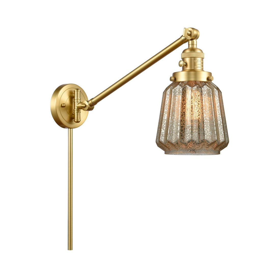 Innovations Lighting 237-SG-G146  Franklin Restoration Lamp Satin Gold