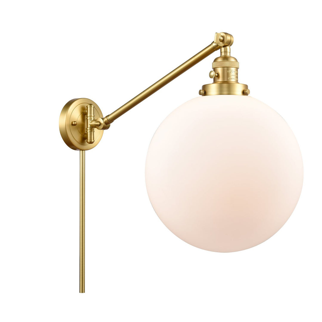 Innovations Lighting 237-SG-G201-12  Franklin Restoration Lamp Satin Gold
