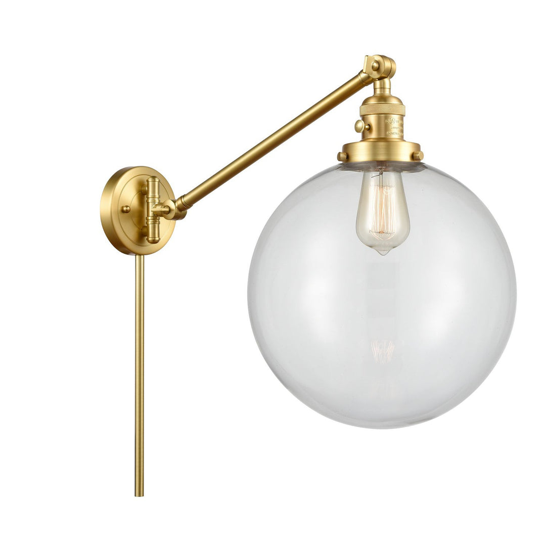 Innovations Lighting 237-SG-G202-12  Franklin Restoration Lamp Satin Gold