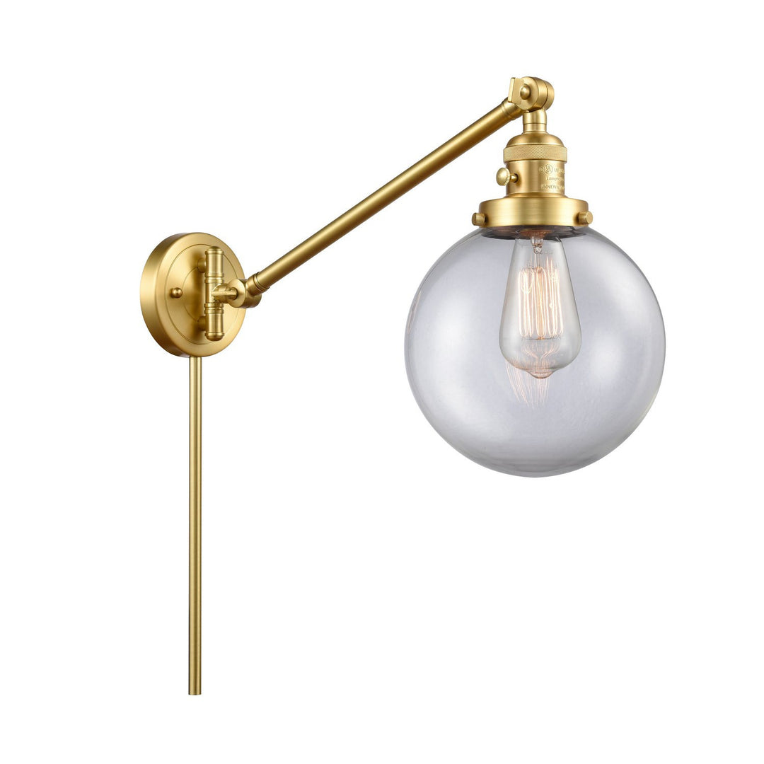 Innovations Lighting 237-SG-G202-8  Franklin Restoration Lamp Satin Gold