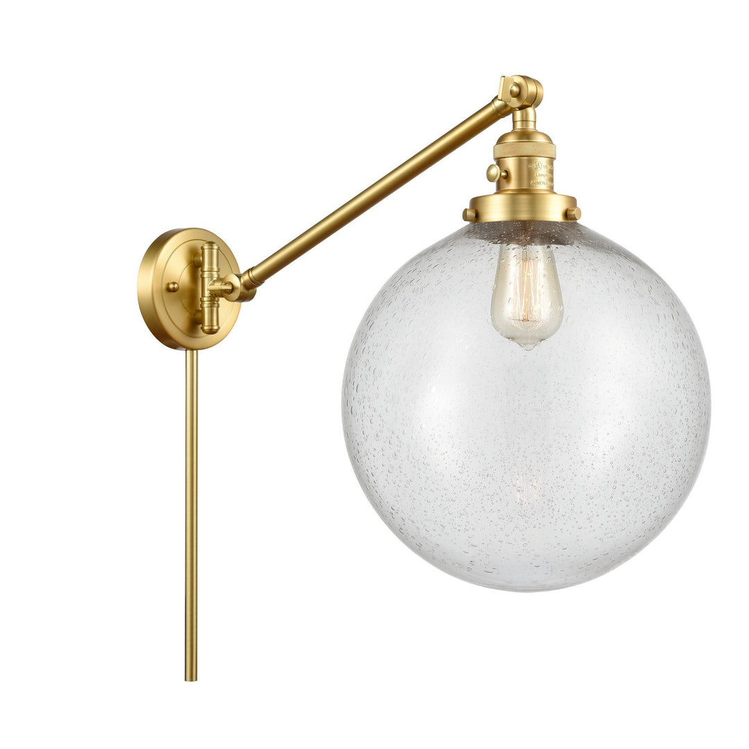 Innovations Lighting 237-SG-G204-12  Franklin Restoration Lamp Satin Gold