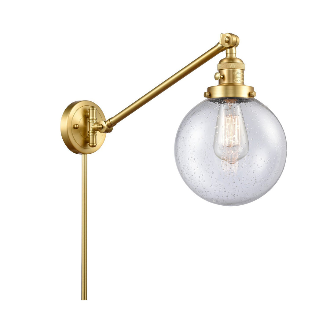 Innovations Lighting 237-SG-G204-8  Franklin Restoration Lamp Satin Gold
