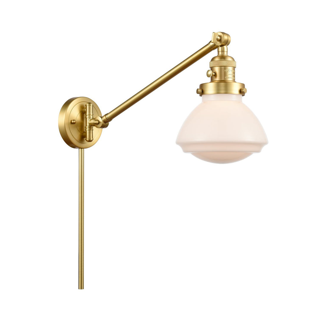 Innovations Lighting 237-SG-G321  Franklin Restoration Lamp Satin Gold