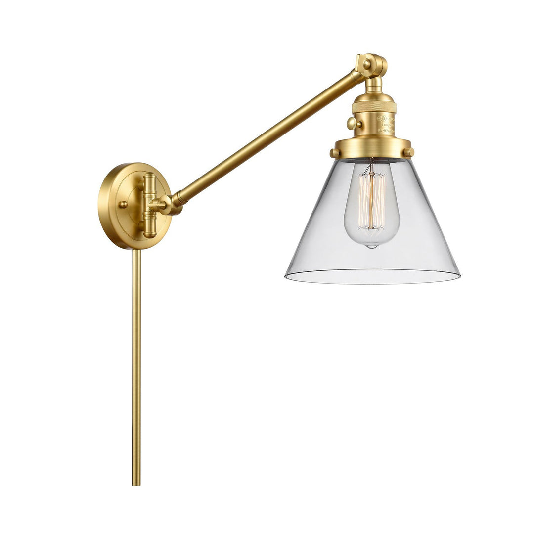Innovations Lighting 237-SG-G42 Modern Franklin Restoration Lamp Satin Gold