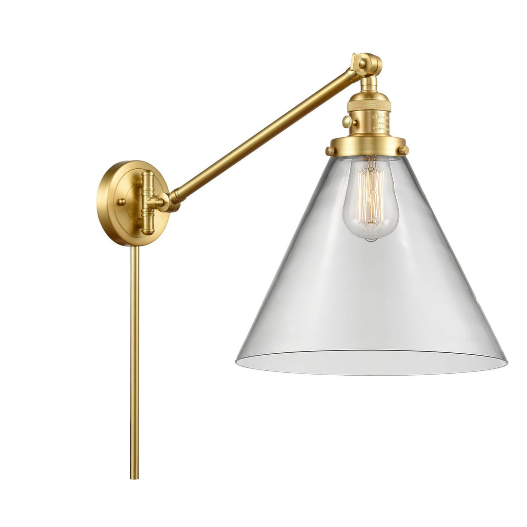 Innovations Lighting 237-SG-G42-L Modern Franklin Restoration Lamp Satin Gold