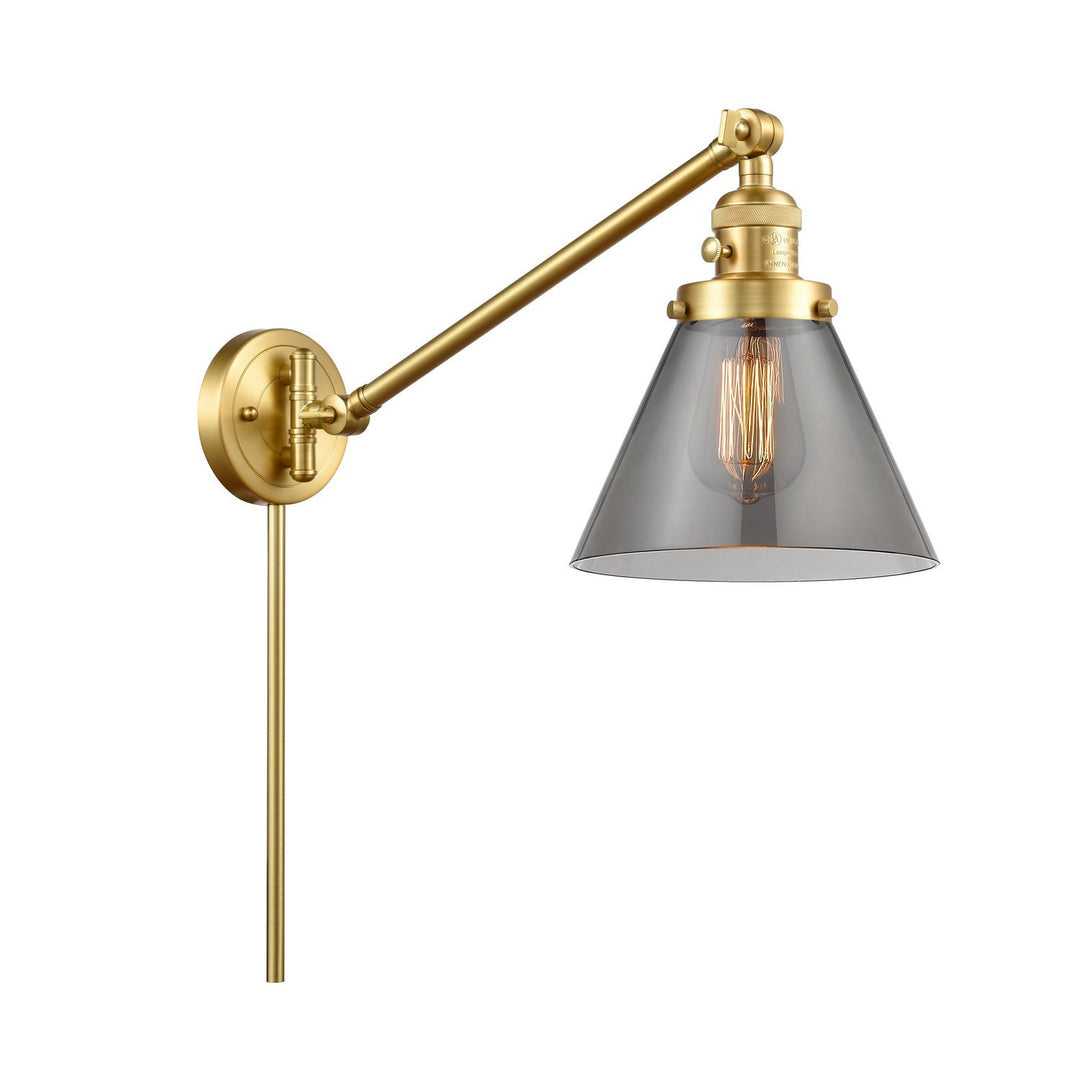 Innovations Lighting 237-SG-G43 Modern Franklin Restoration Lamp Satin Gold