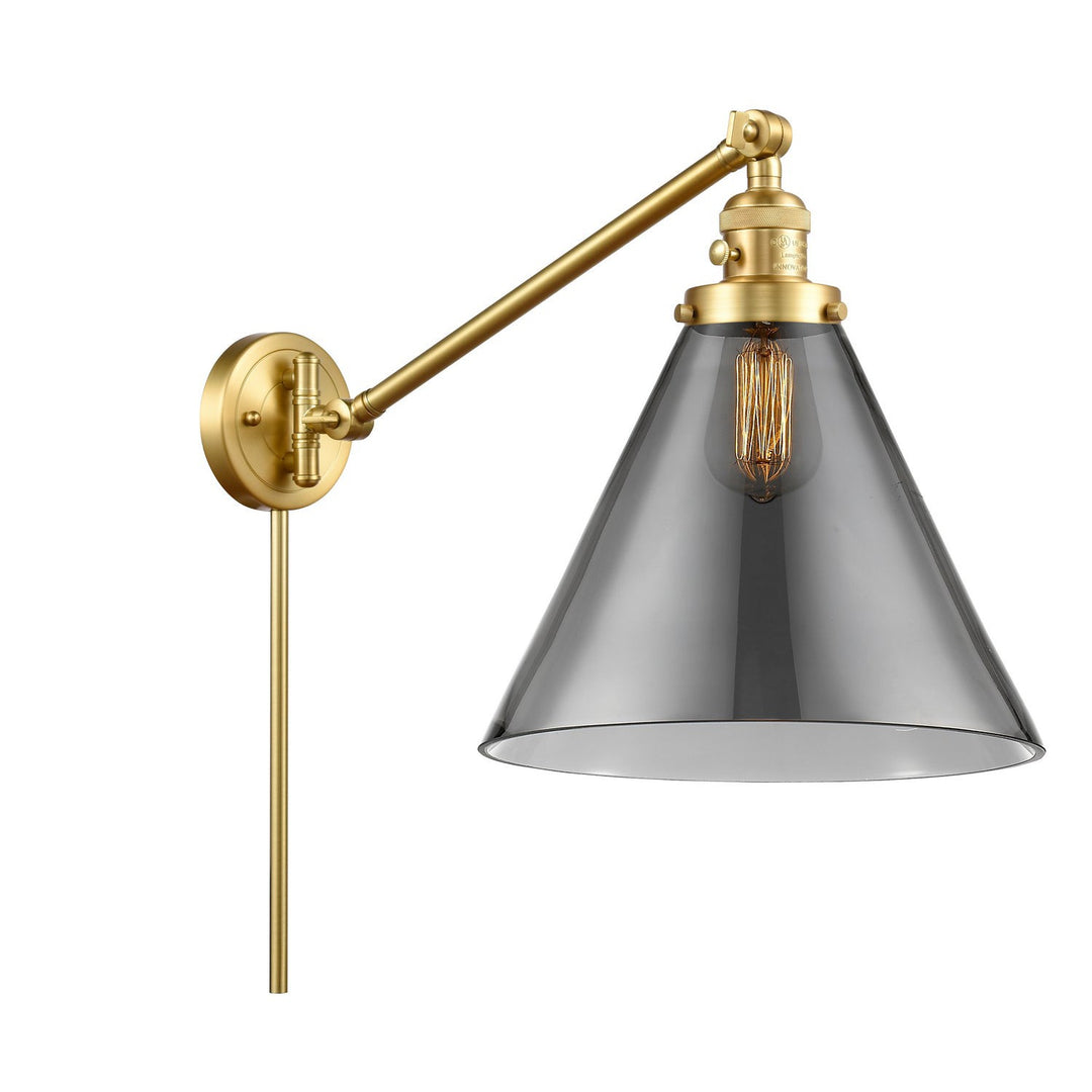 Innovations Lighting 237-SG-G43-L Modern Franklin Restoration Lamp Satin Gold