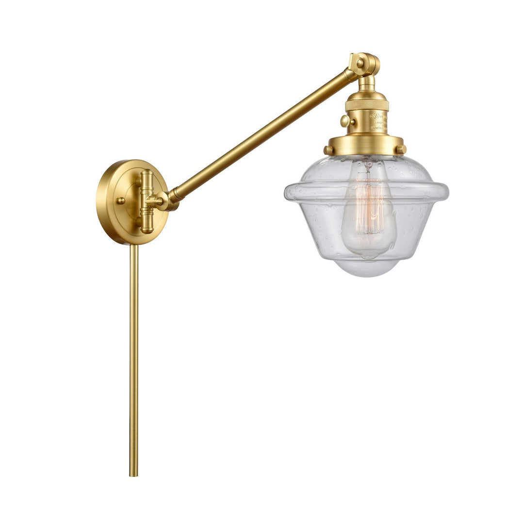 Innovations Lighting 237-SG-G534  Franklin Restoration Lamp Satin Gold
