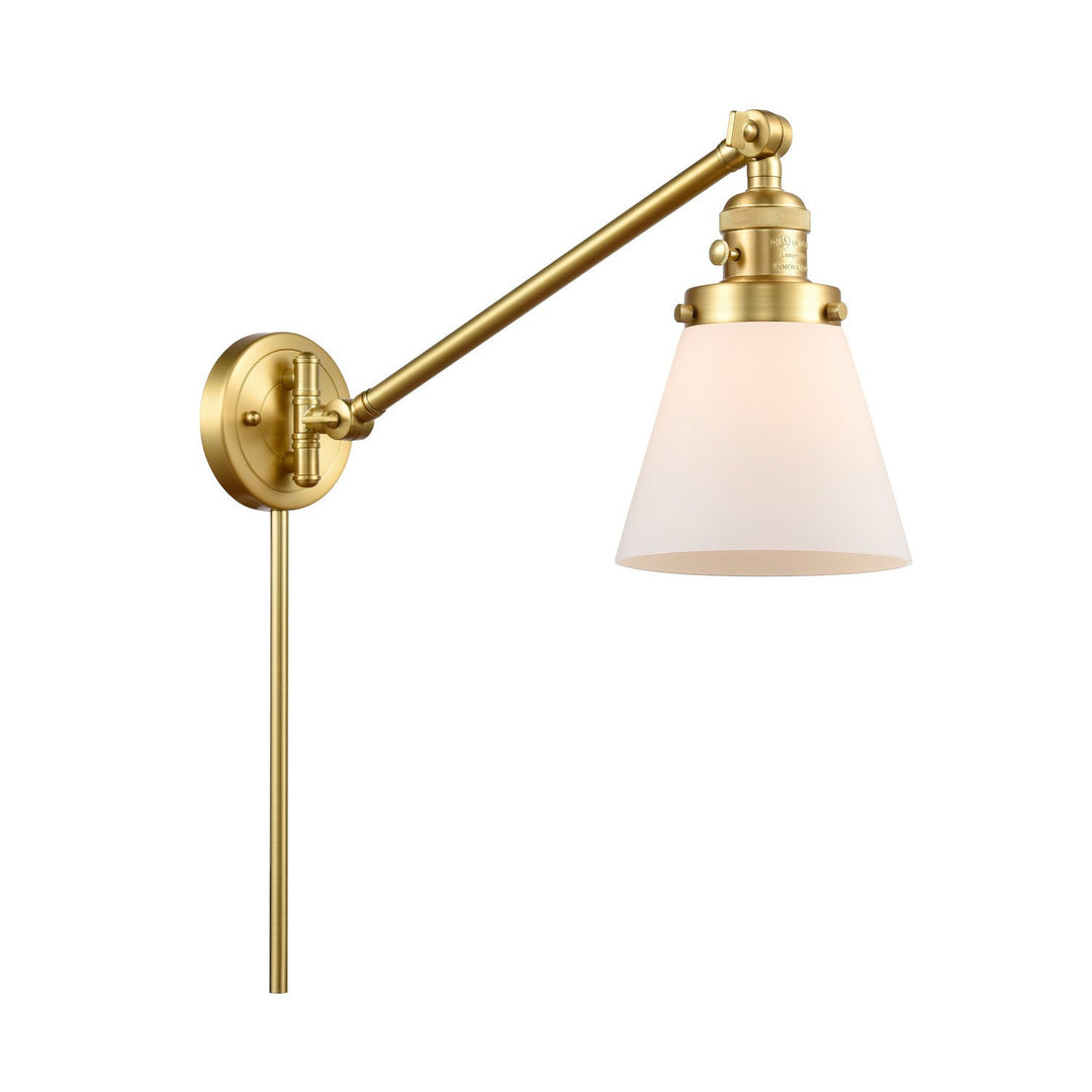 Innovations Lighting 237-SG-G61  Franklin Restoration Lamp Satin Gold