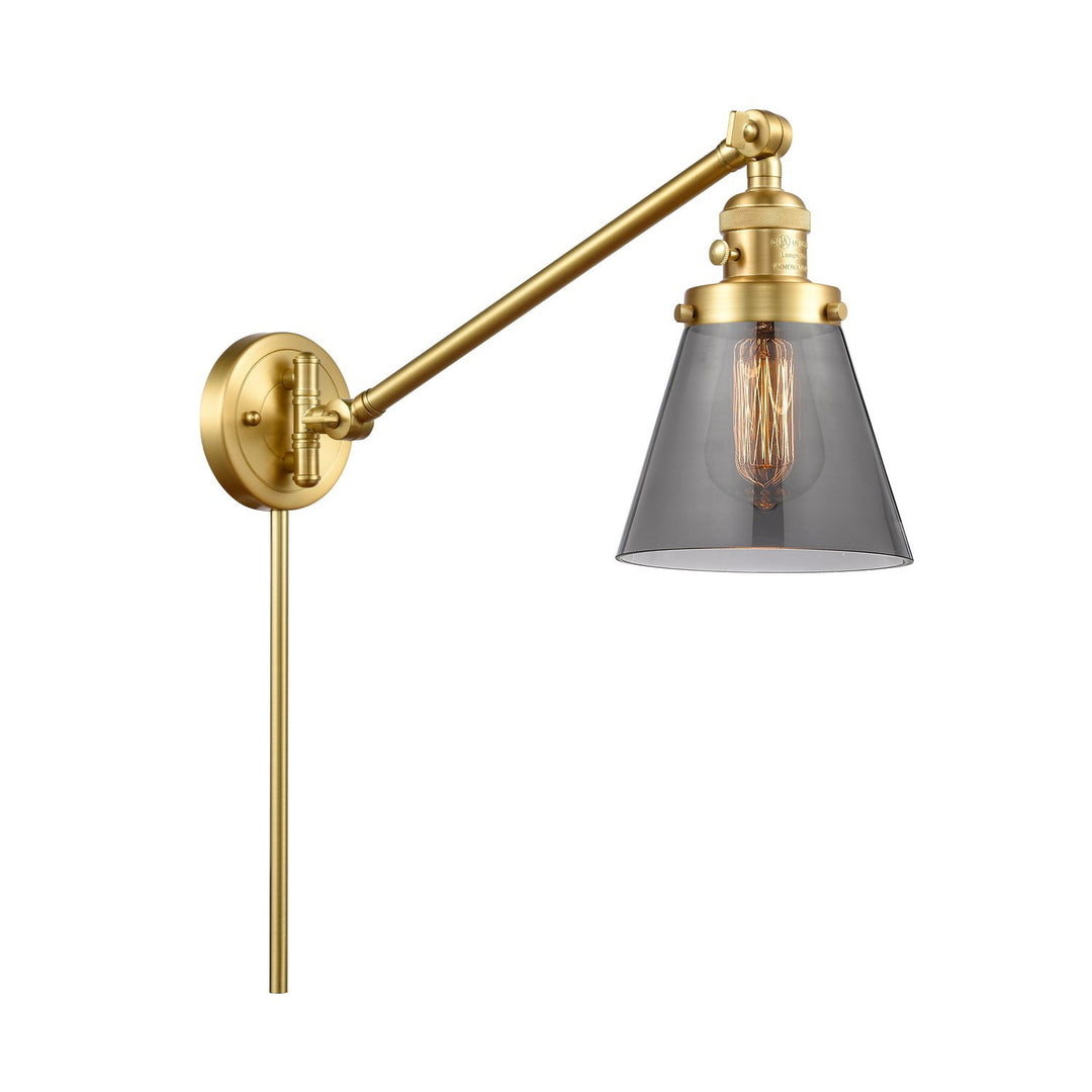 Innovations Lighting 237-SG-G63 Modern Franklin Restoration Lamp Satin Gold
