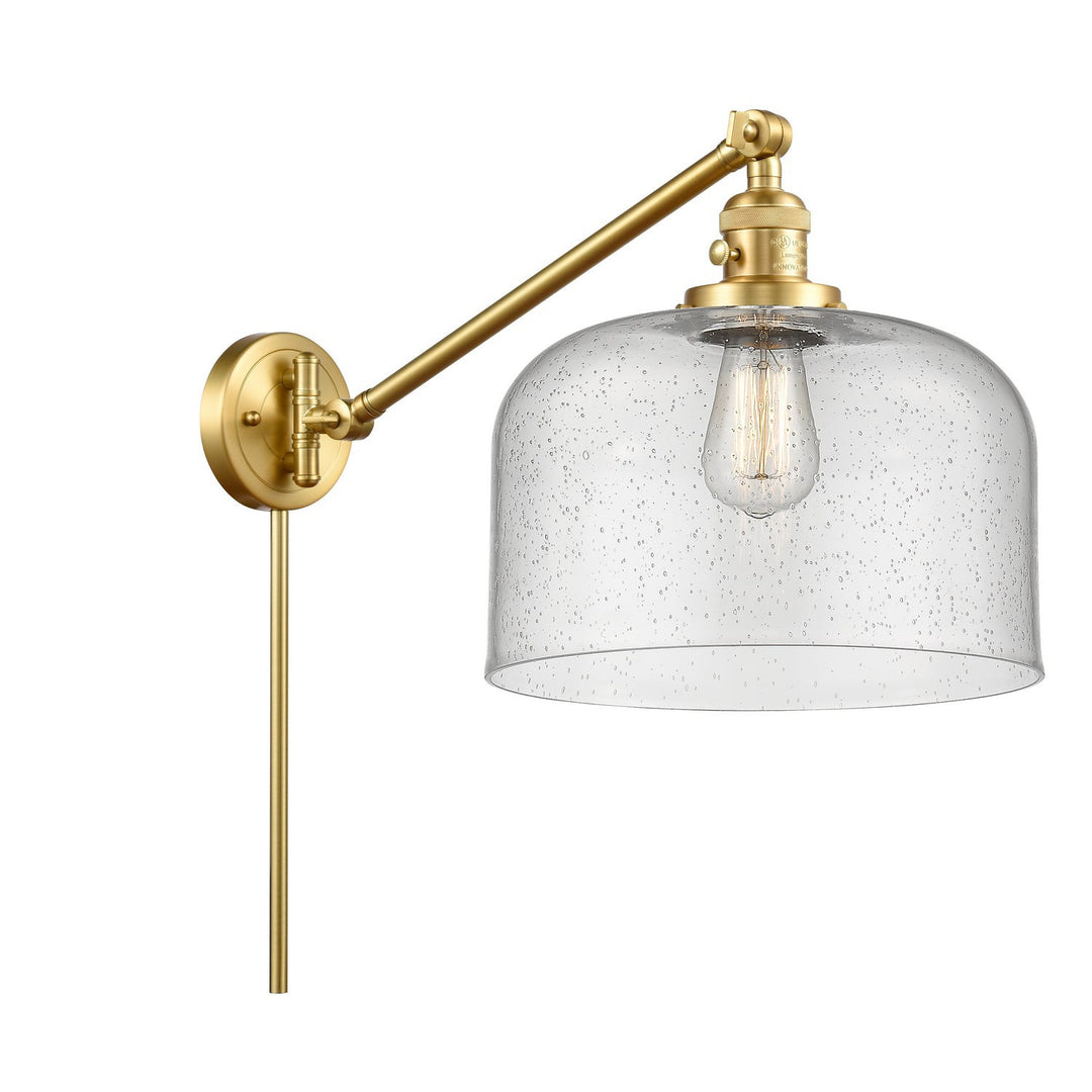 Innovations Lighting 237-SG-G74-L  Franklin Restoration Lamp Satin Gold