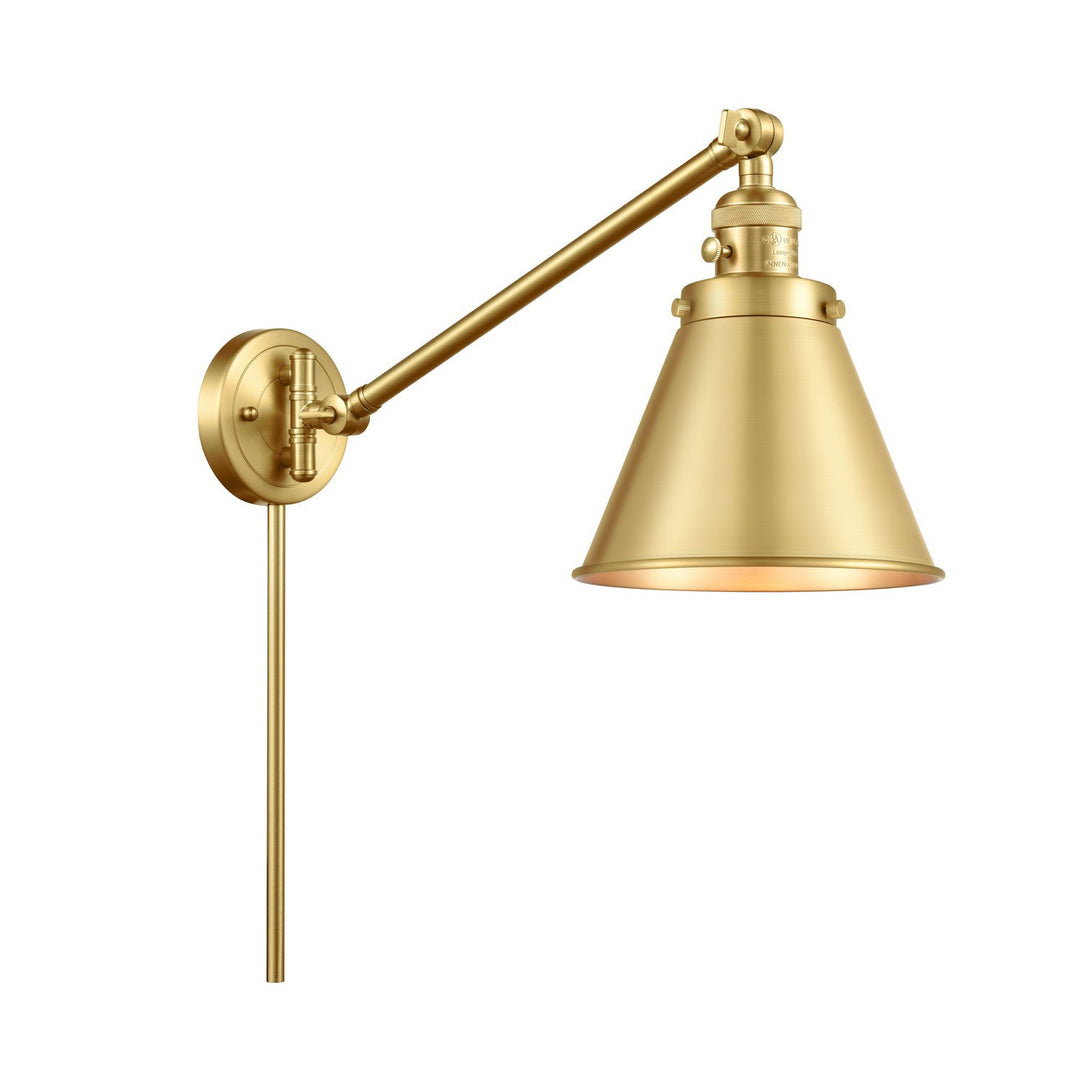 Innovations Lighting 237-SG-M13-SG  Franklin Restoration Lamp Satin Gold