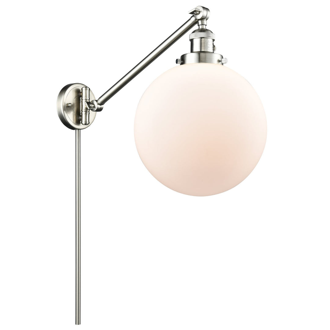 Innovations Lighting 237-SN-G201-10-LED  Franklin Restoration Lamp Brushed Satin Nickel