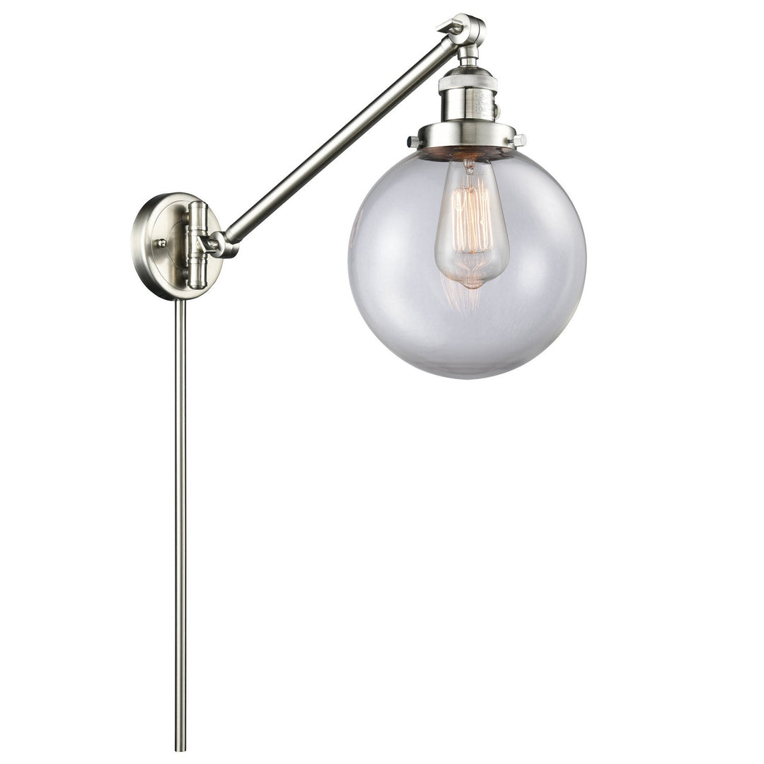 Innovations Lighting 237-SN-G202-8-LED  Franklin Restoration Lamp Brushed Satin Nickel