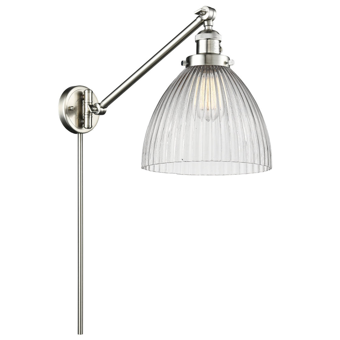 Innovations Lighting 237-SN-G222-LED  Franklin Restoration Lamp Brushed Satin Nickel
