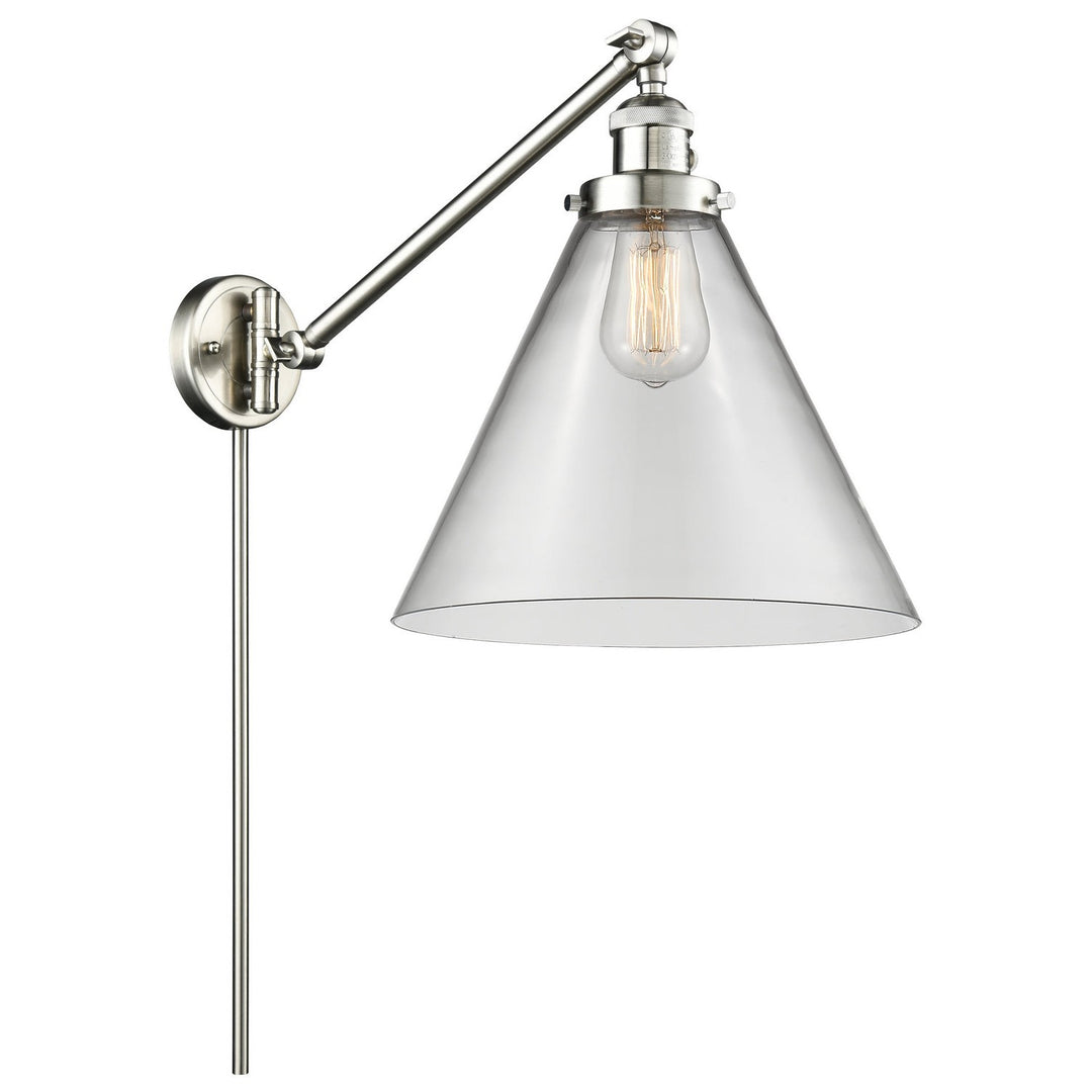 Innovations Lighting 237-SN-G42-L Modern Franklin Restoration Lamp Brushed Satin Nickel