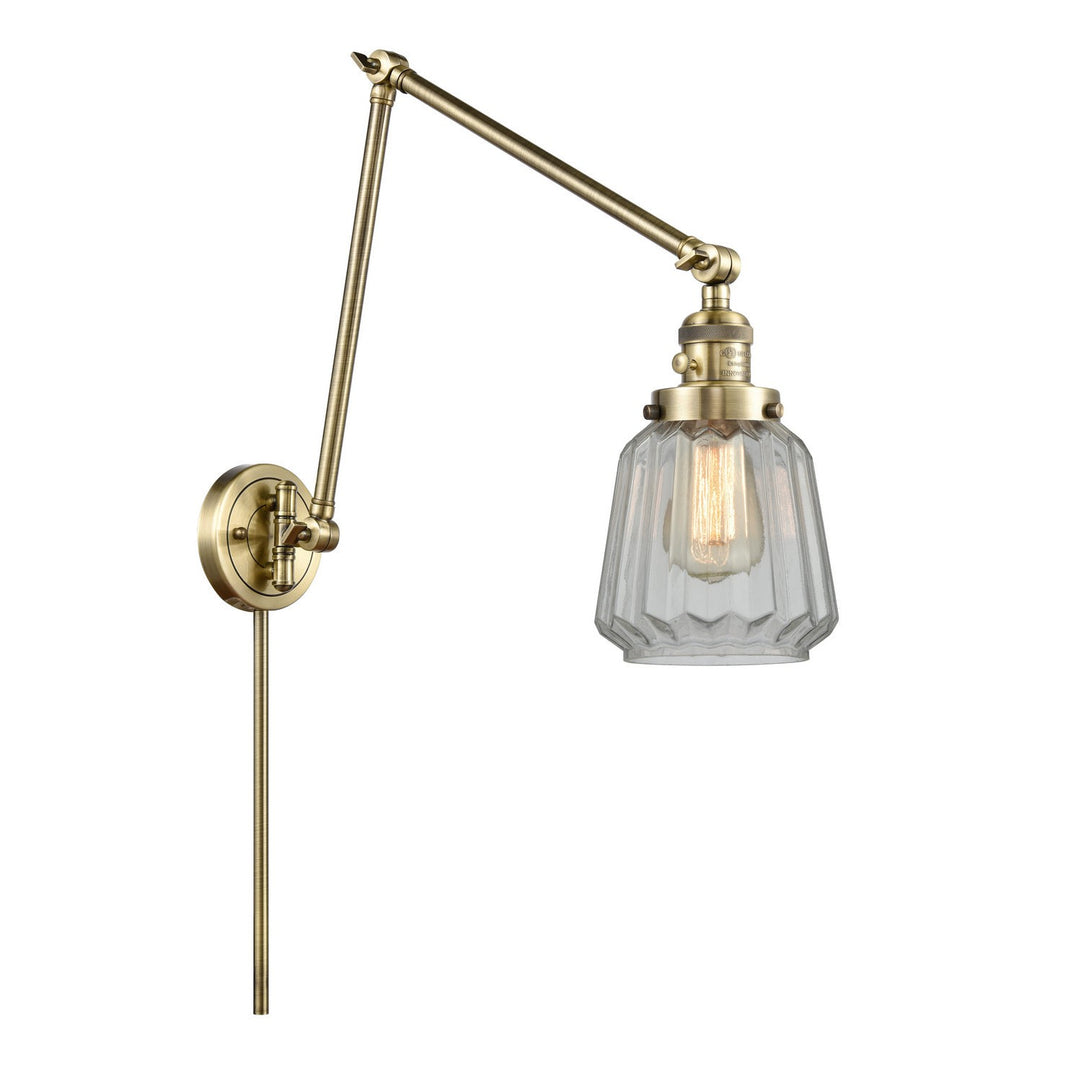 Innovations Lighting 238-AB-G142-LED  Franklin Restoration Lamp Antique Brass