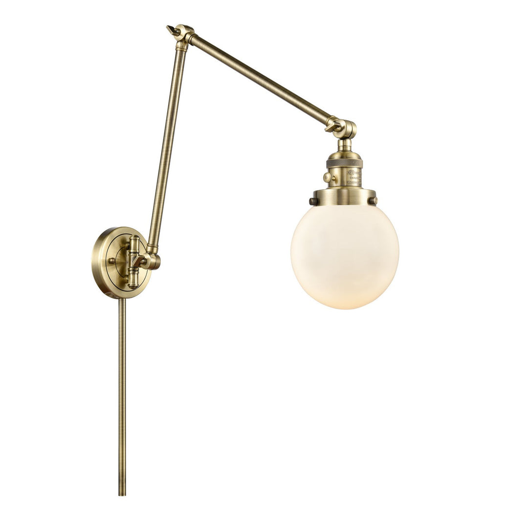 Innovations Lighting 238-AB-G201-6-LED  Franklin Restoration Lamp Antique Brass