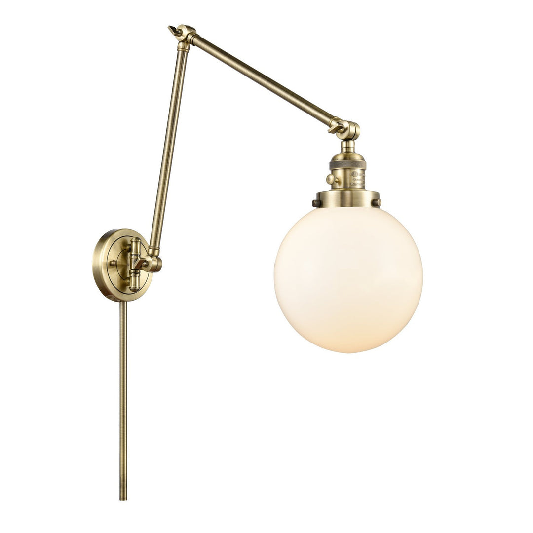 Innovations Lighting 238-AB-G201-8-LED  Franklin Restoration Lamp Antique Brass