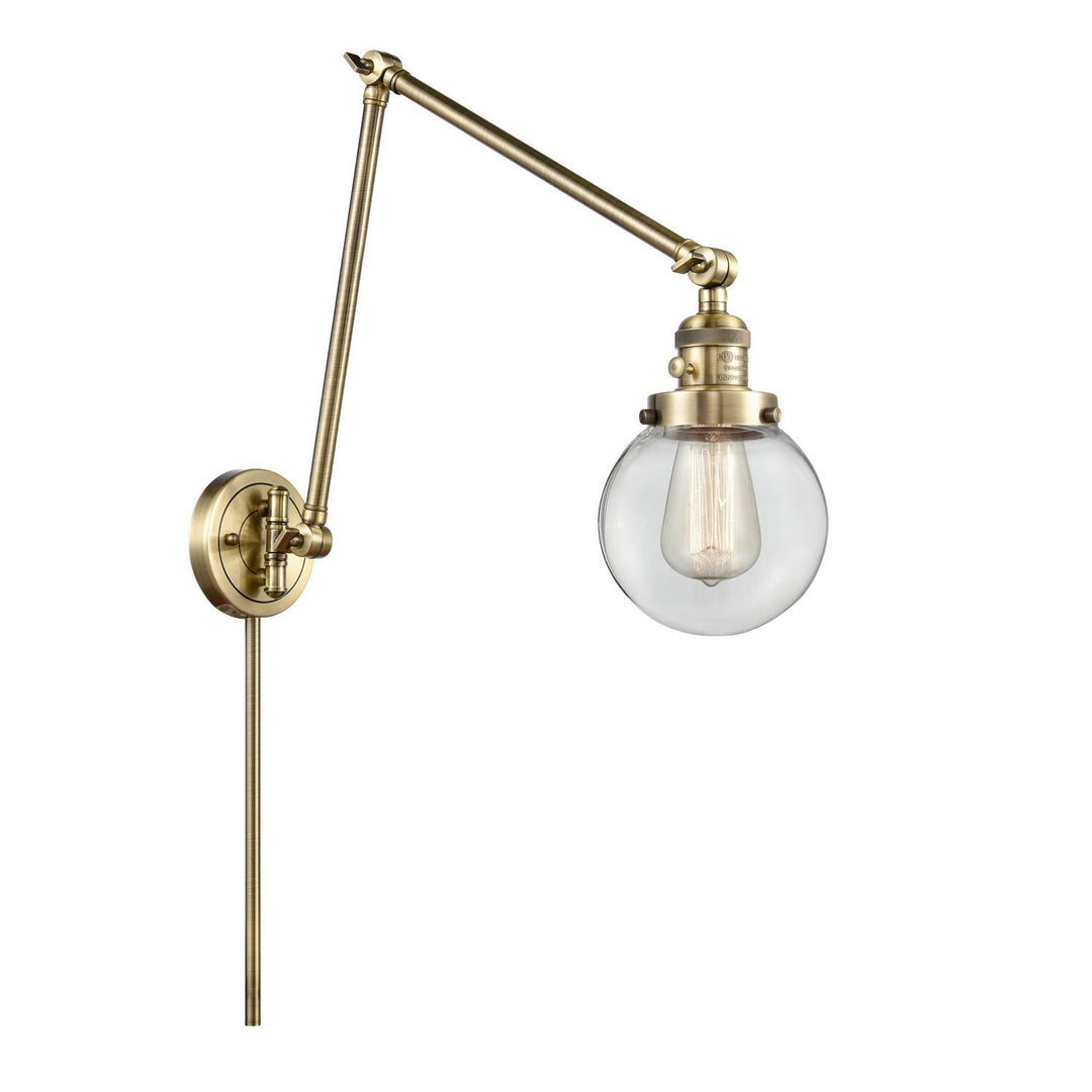 Innovations Lighting 238-AB-G202-6-LED  Franklin Restoration Lamp Antique Brass