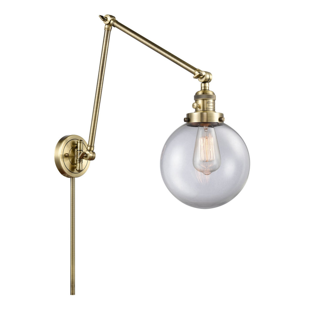 Innovations Lighting 238-AB-G202-8  Franklin Restoration Lamp Antique Brass