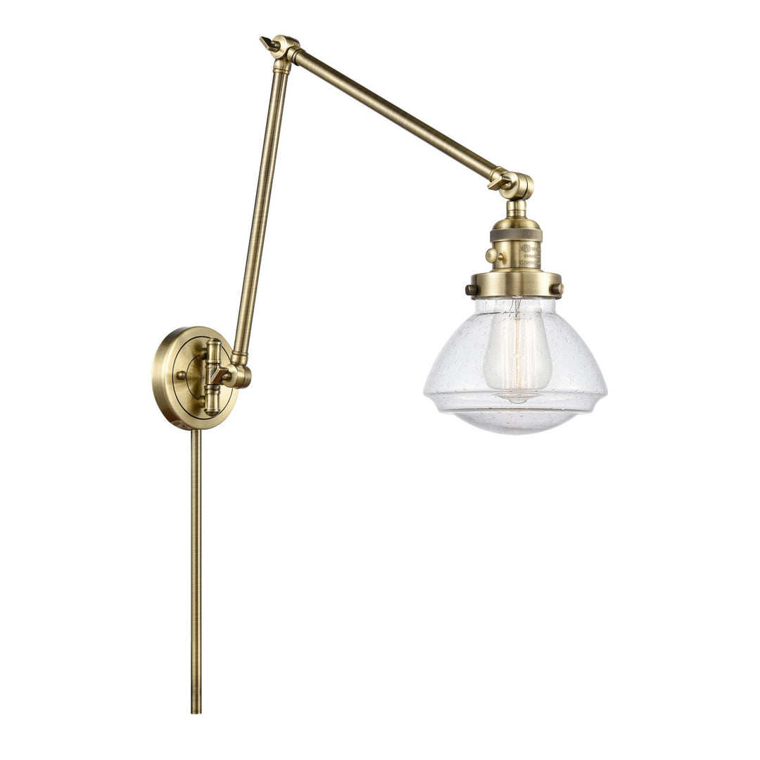 Innovations Lighting 238-AB-G324-LED Modern Franklin Restoration Lamp Antique Brass