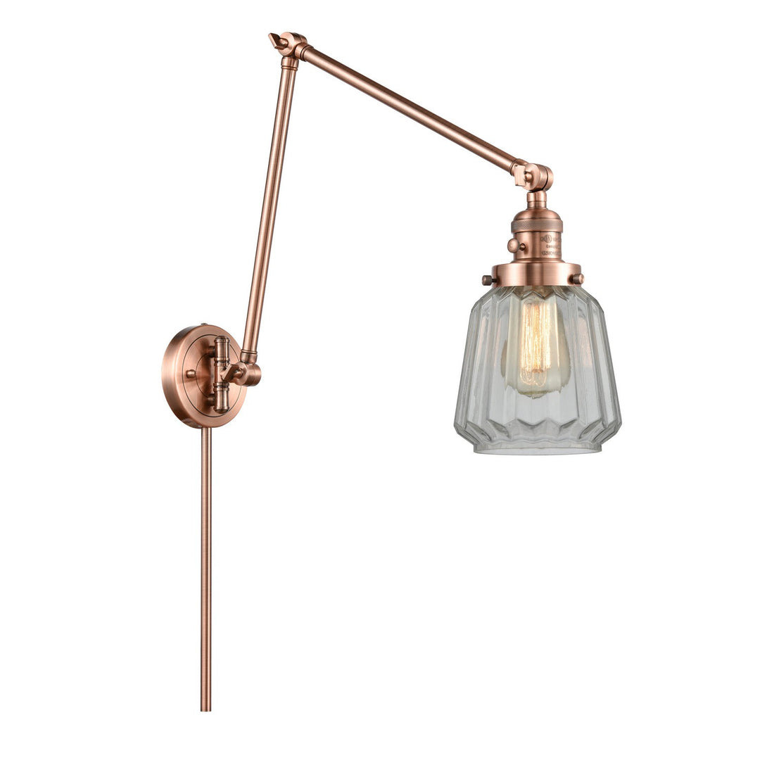 Innovations Lighting 238-AC-G142  Franklin Restoration Lamp Antique Copper
