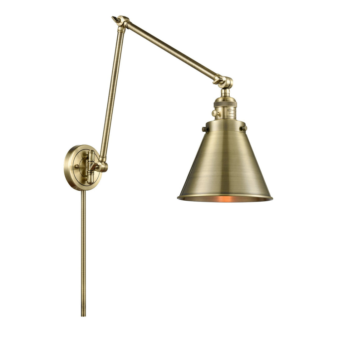 Innovations Lighting 238-AB-M13-AB  Franklin Restoration Lamp Antique Brass
