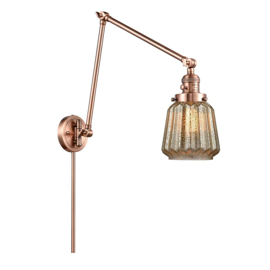 Innovations Lighting 238-AC-G146-LED  Franklin Restoration Lamp Antique Copper