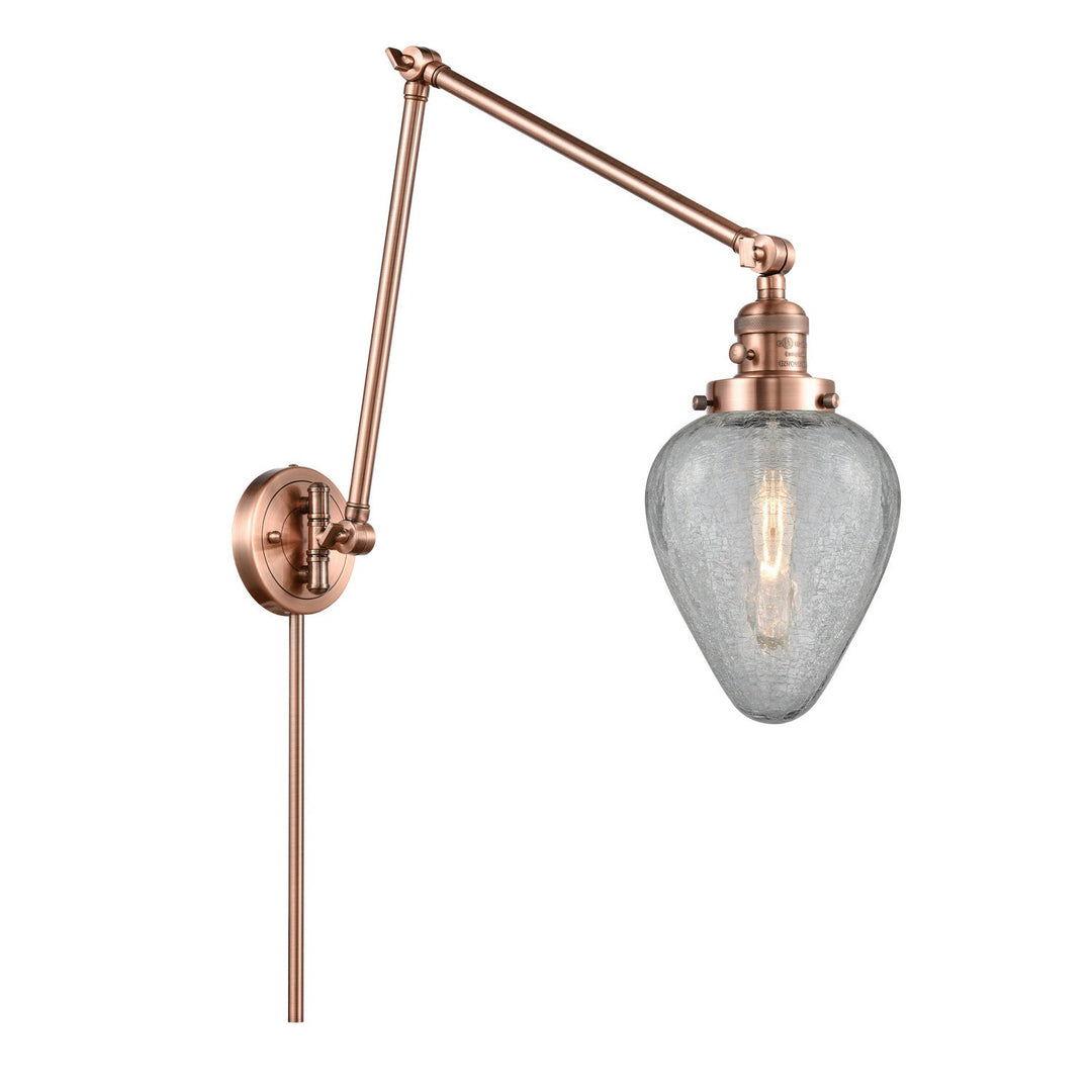 Innovations Lighting 238-AC-G165  Franklin Restoration Lamp Antique Copper