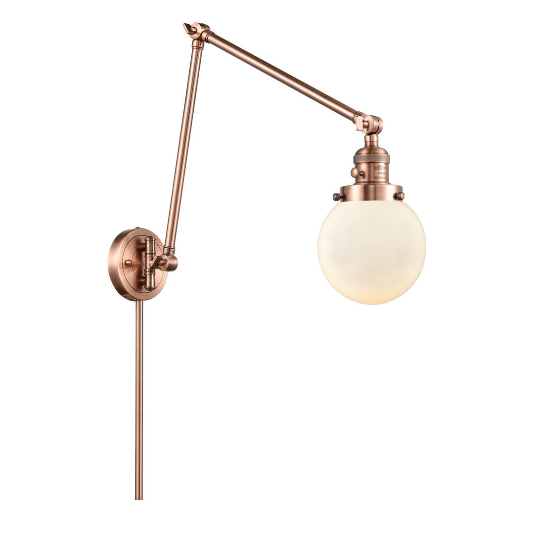 Innovations Lighting 238-AC-G201-6  Franklin Restoration Lamp Antique Copper
