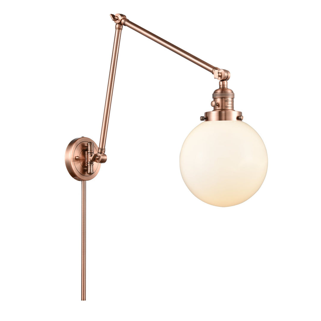 Innovations Lighting 238-AC-G201-8  Franklin Restoration Lamp Antique Copper