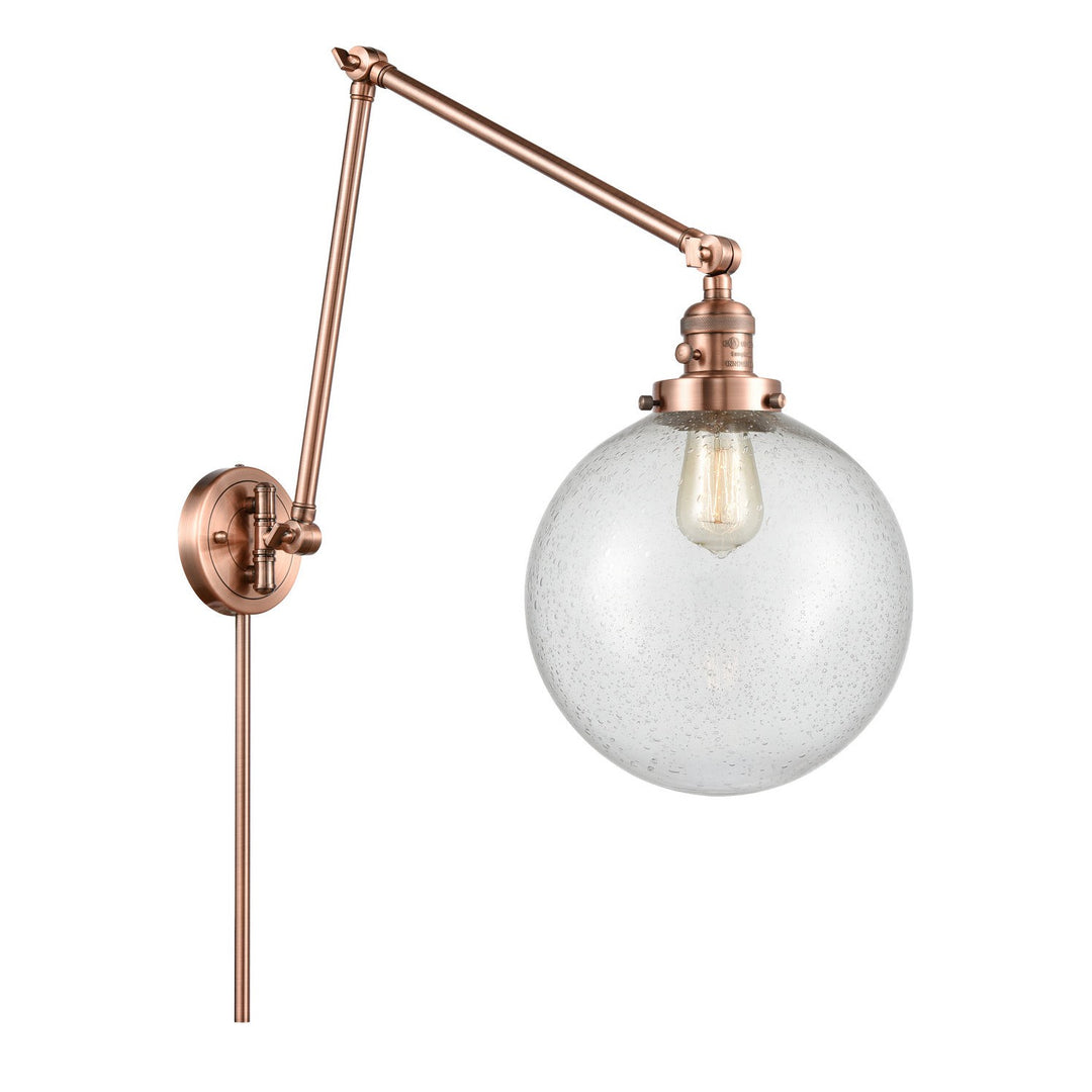 Innovations Lighting 238-AC-G204-10  Franklin Restoration Lamp Antique Copper