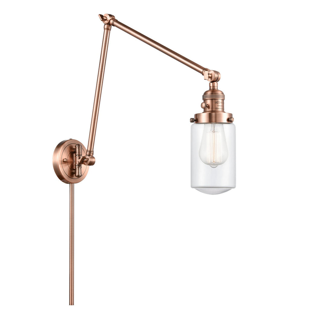 Innovations Lighting 238-AC-G312-LED  Franklin Restoration Lamp Antique Copper