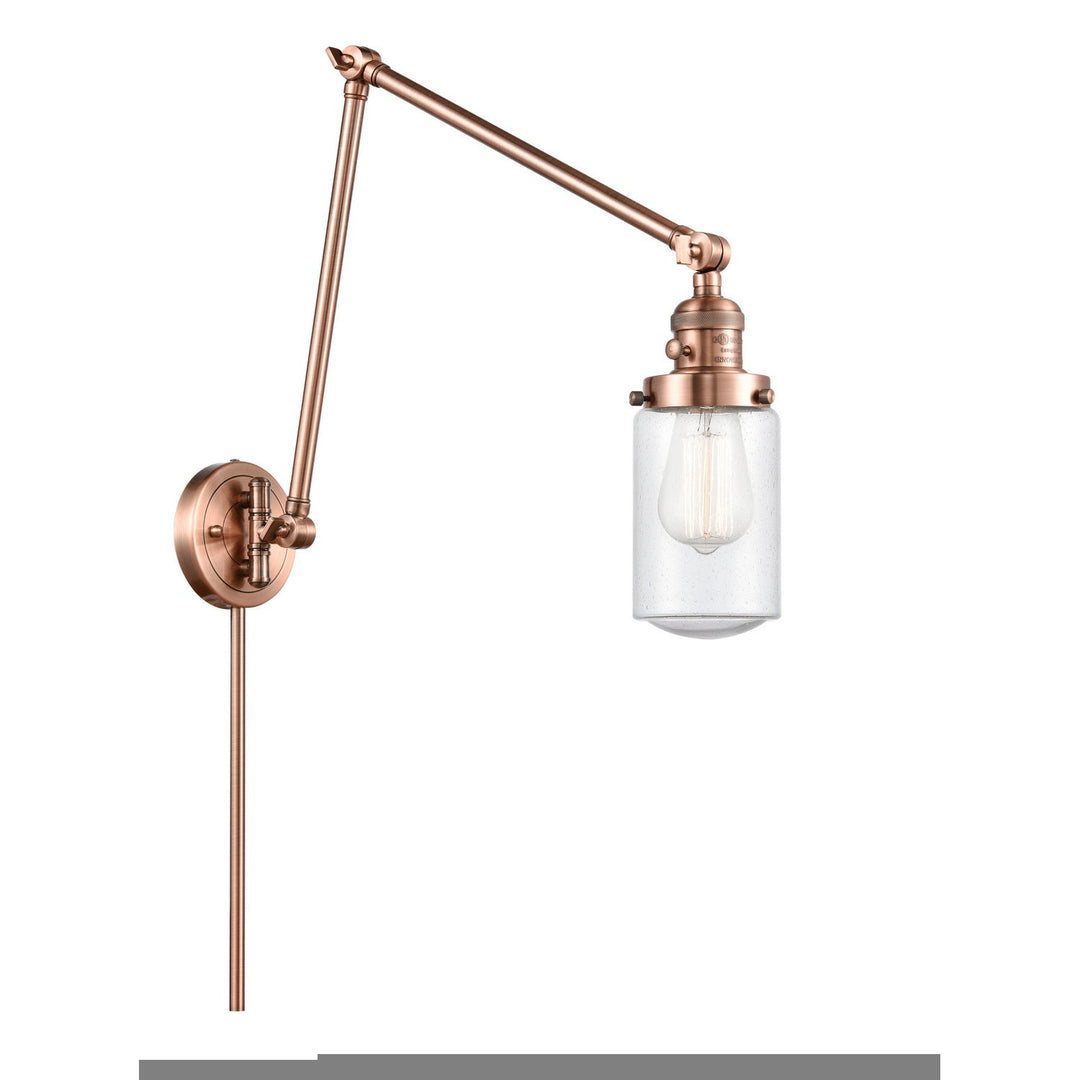 Innovations Lighting 238-AC-G314-LED  Franklin Restoration Lamp Antique Copper