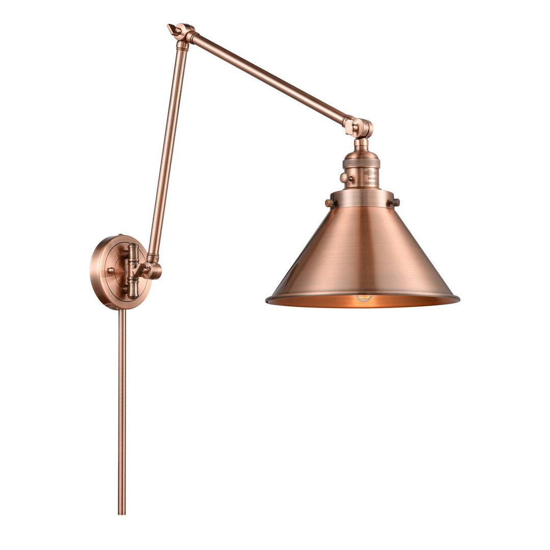 Innovations Lighting 238-AC-M10-AC  Franklin Restoration Lamp Antique Copper