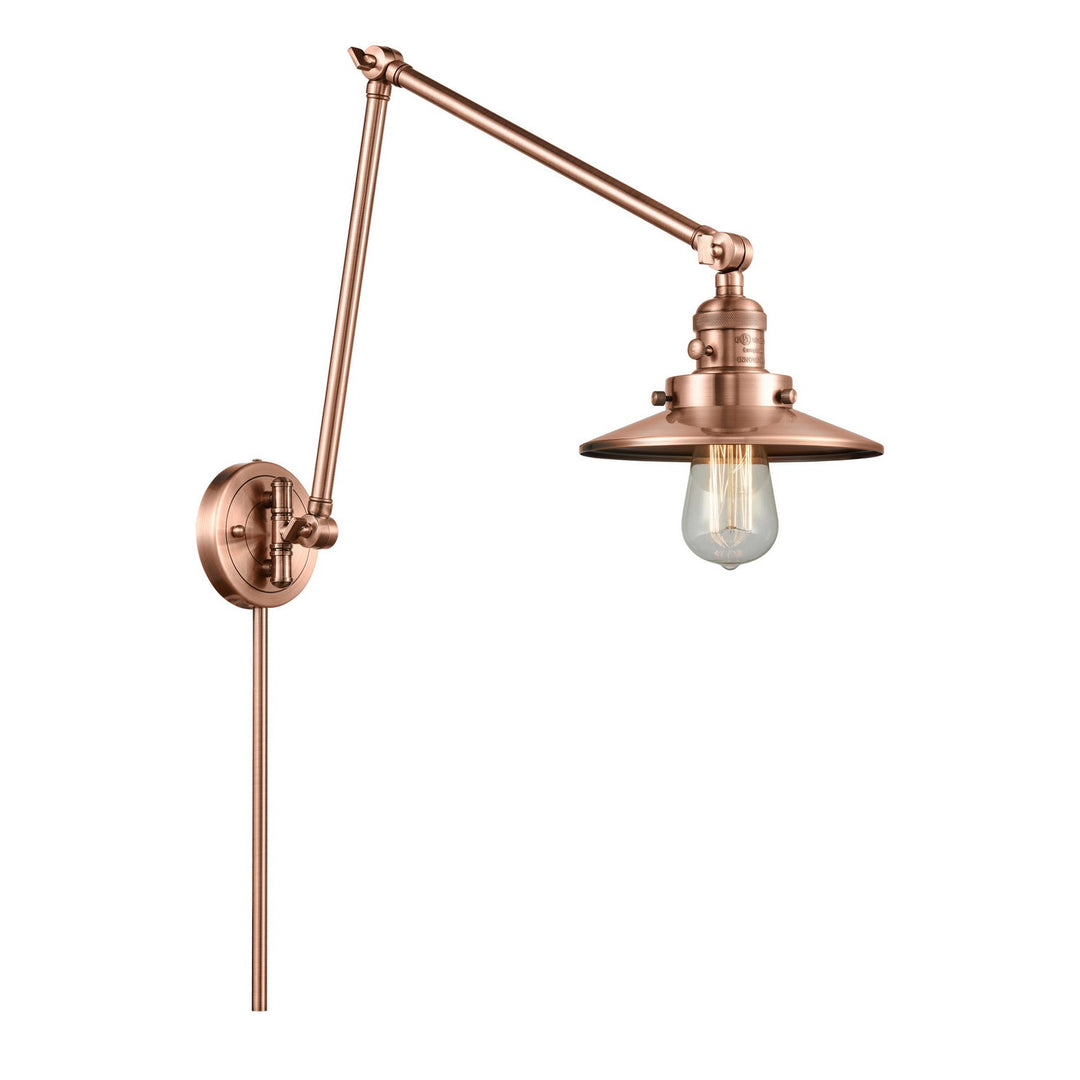 Innovations Lighting 238-AC-M3  Franklin Restoration Lamp Antique Copper