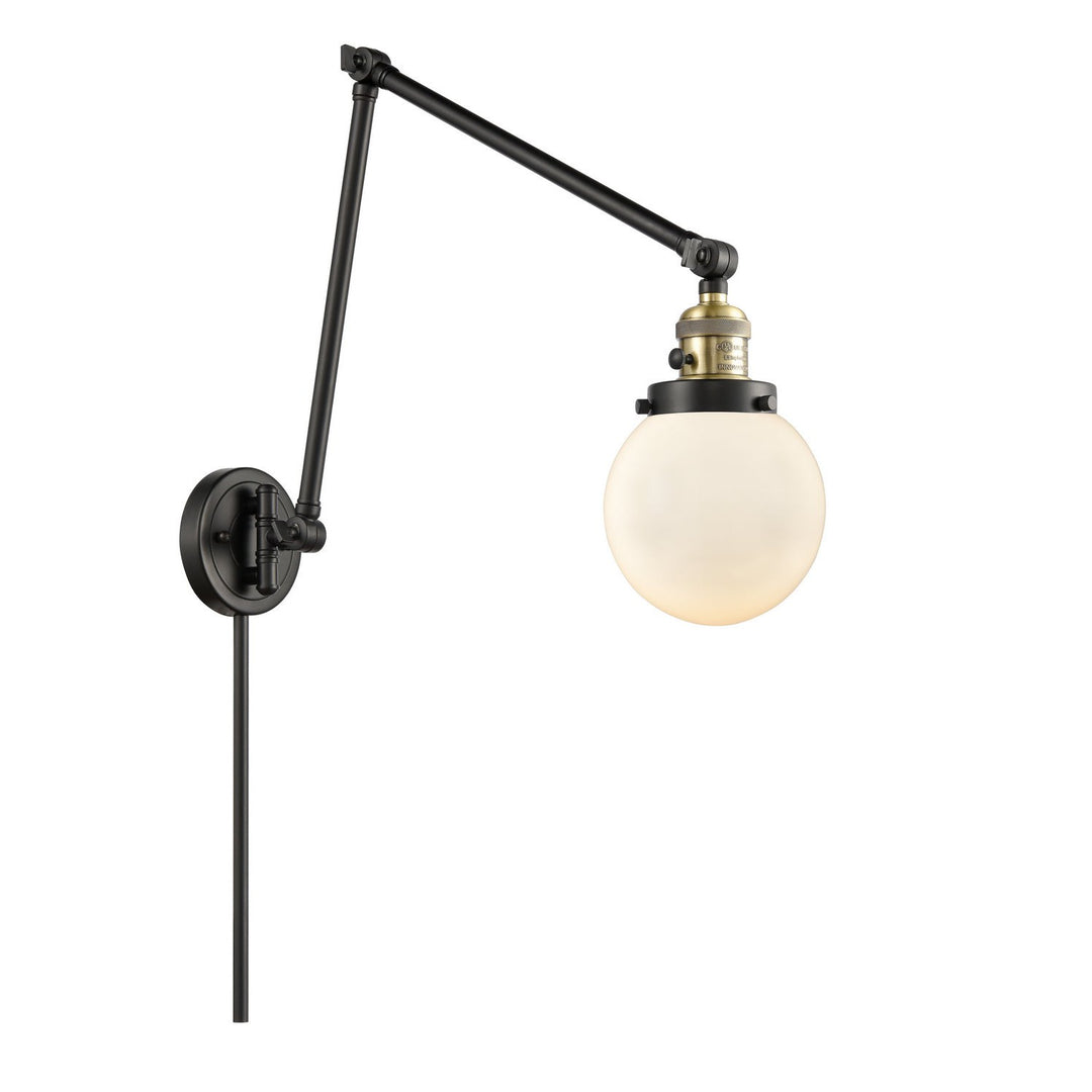 Innovations Lighting 238-BAB-G201-6-LED  Franklin Restoration Lamp Black Antique Brass