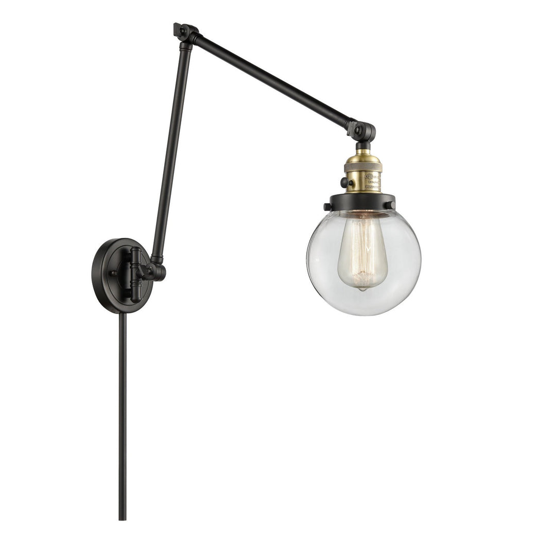 Innovations Lighting 238-BAB-G202-6-LED  Franklin Restoration Lamp Black Antique Brass
